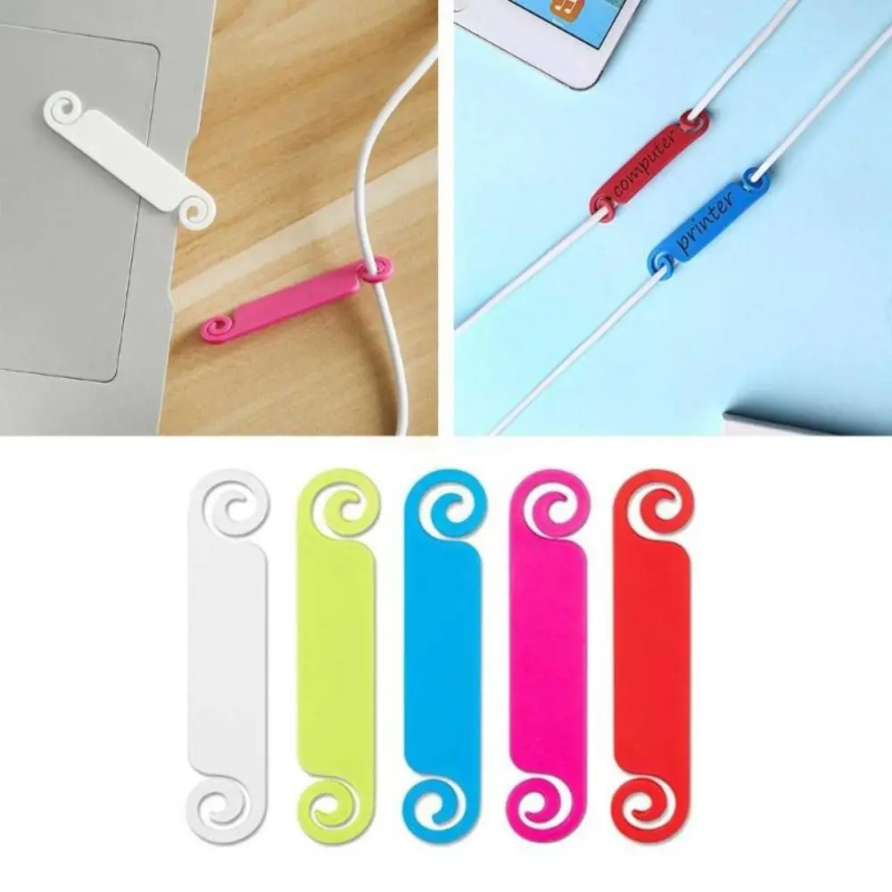 

20Pcs Useful Multicolor Management Management Labels Cable Labels Cable Tags Cable Identification Marking Signs Cord