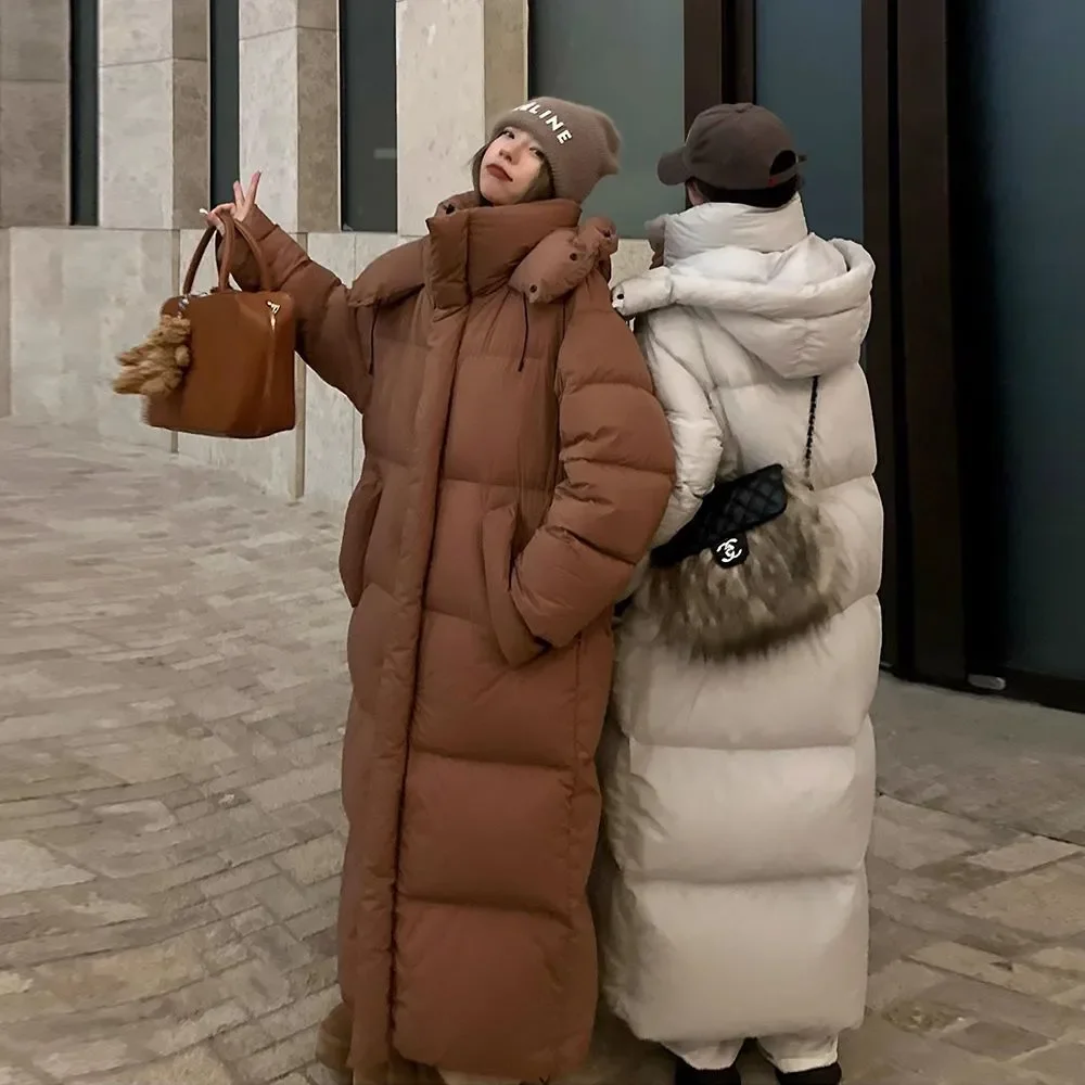 Зимние пальто для женщин новинка 2024 теплое длинное хлопковое высококачественное