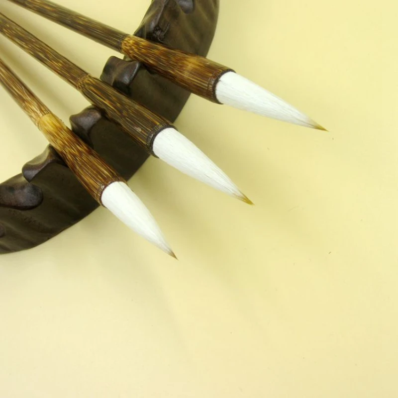 Коричневый бамбуковый шест волк овца и волосы Студенческая каллиграфия большие