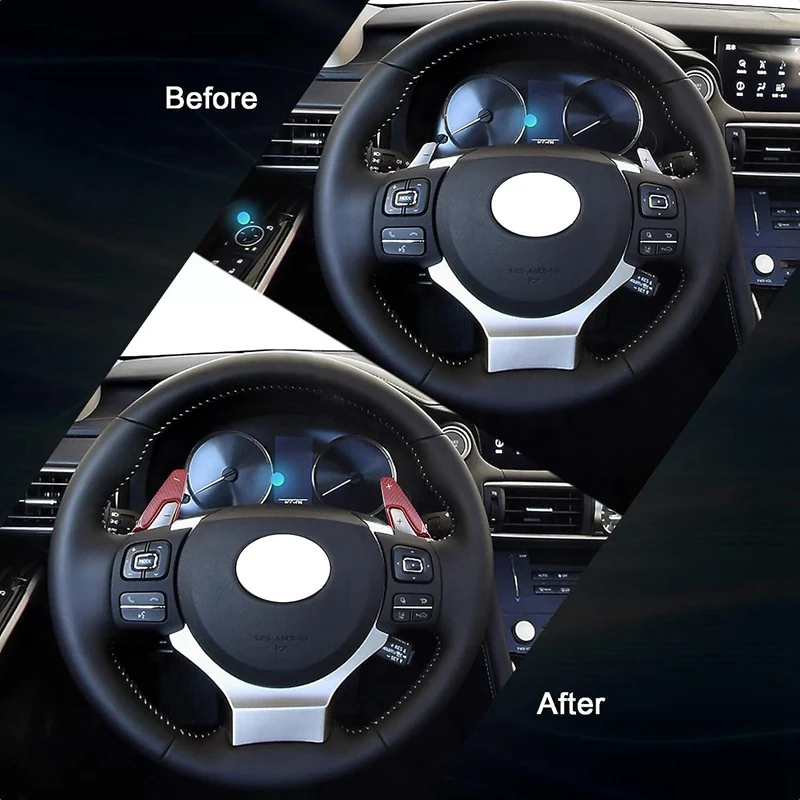Весла переключения рулевого колеса автозапчасти аксессуары для Lexus IS Red