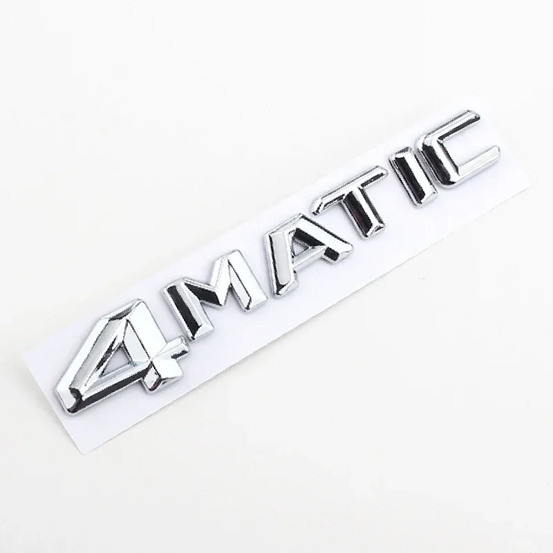 

3d Black Chrome 4matic Логотип Письма значок багажника автомобиля для Mercedes Benz GLC 250 GLK 220 мл 320 4matic эмблема наклейка аксессуары