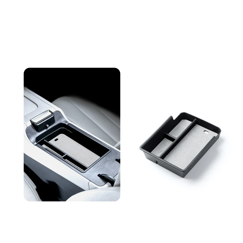 Подходит для LYNK &amp CO 07EMP 2024 замша + ТПЭ подлокотник коробка Хранения Встроенный