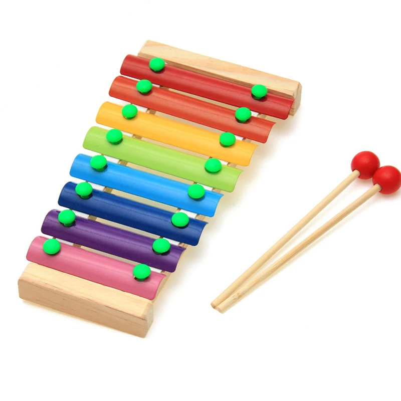 

Retail Child Kid Baby 8-Note Wooden Musical Toys Instruments toys Percussion instruments WJ328