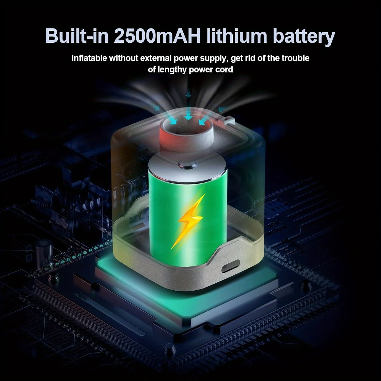 Портативный Air Pro 1300 мАч — автоматическое накачивание и сдувание литиевая