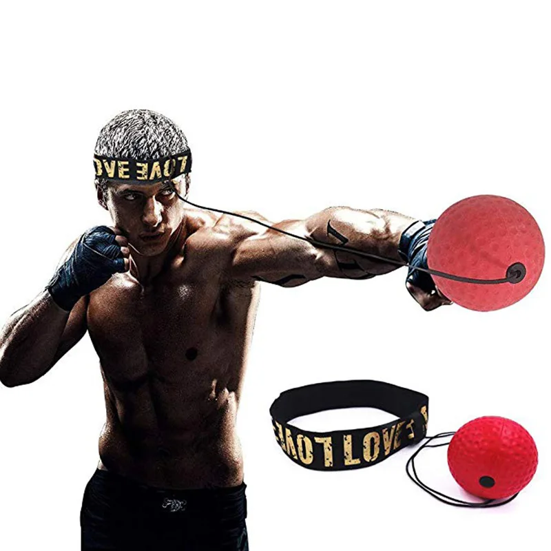 

Boxing Reflex Ball Head Band Fighting Speed Training MMA Sanda Raising Reaction Hand Eye Training Gym Muay Thai Fitness PU mater