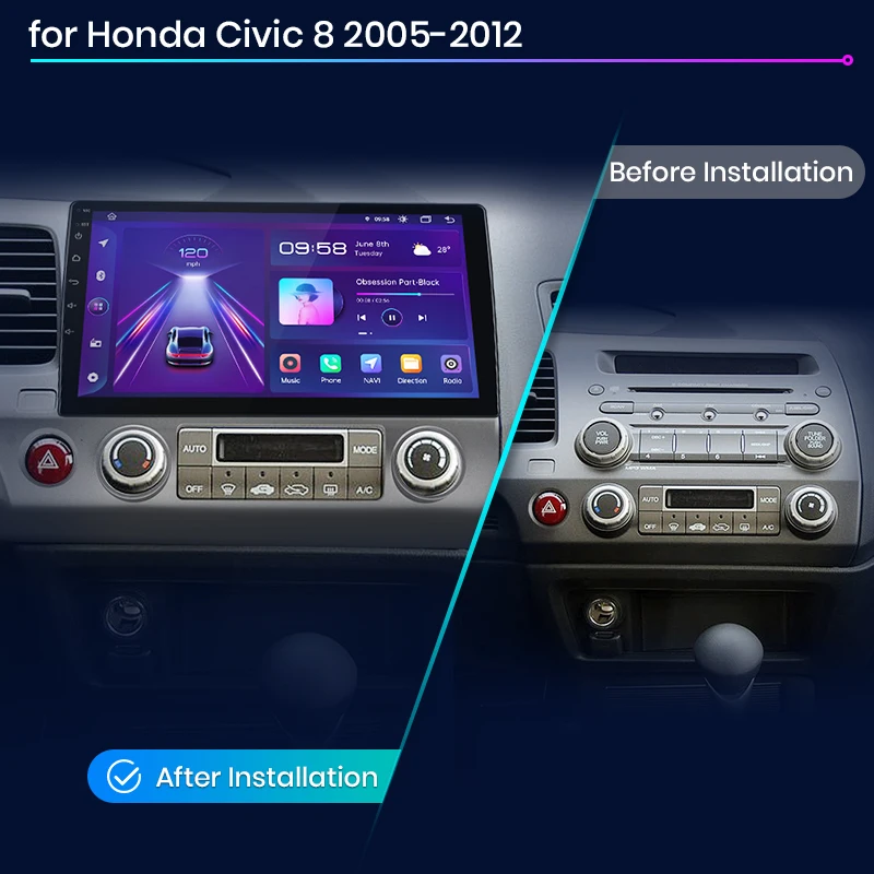 Junsun V1pro Беспроводной CarPlay автомагнитола Android Auto Аудио для авто мультимедиа - Фото №1