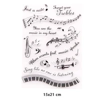 new arrival piano clear stamps for diy scrapbooking crafts stencil fairy rubber stamps card make photo album decoration