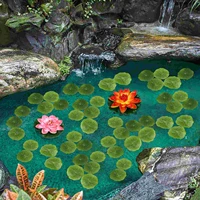 lily pads pond artificial leavesplants ponds lotus floatingdecor tank foliage fish water aquarium ornaments decoration pad