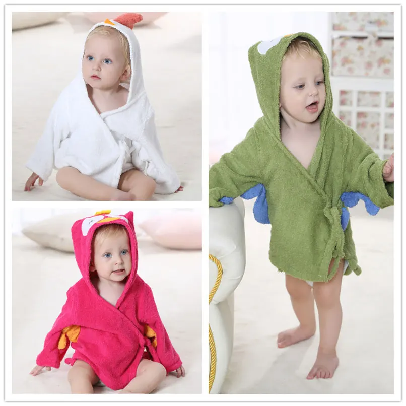 

Baby Robe bath towel bathrobe Cape animal Cute children Pajamas Cartoon cotton boys Girls clothes Kids Water absorb Play Mats