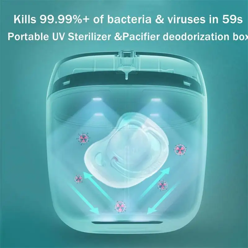 

Portable 99 UVC LED Sterilizer For Baby Pacifier Bottles