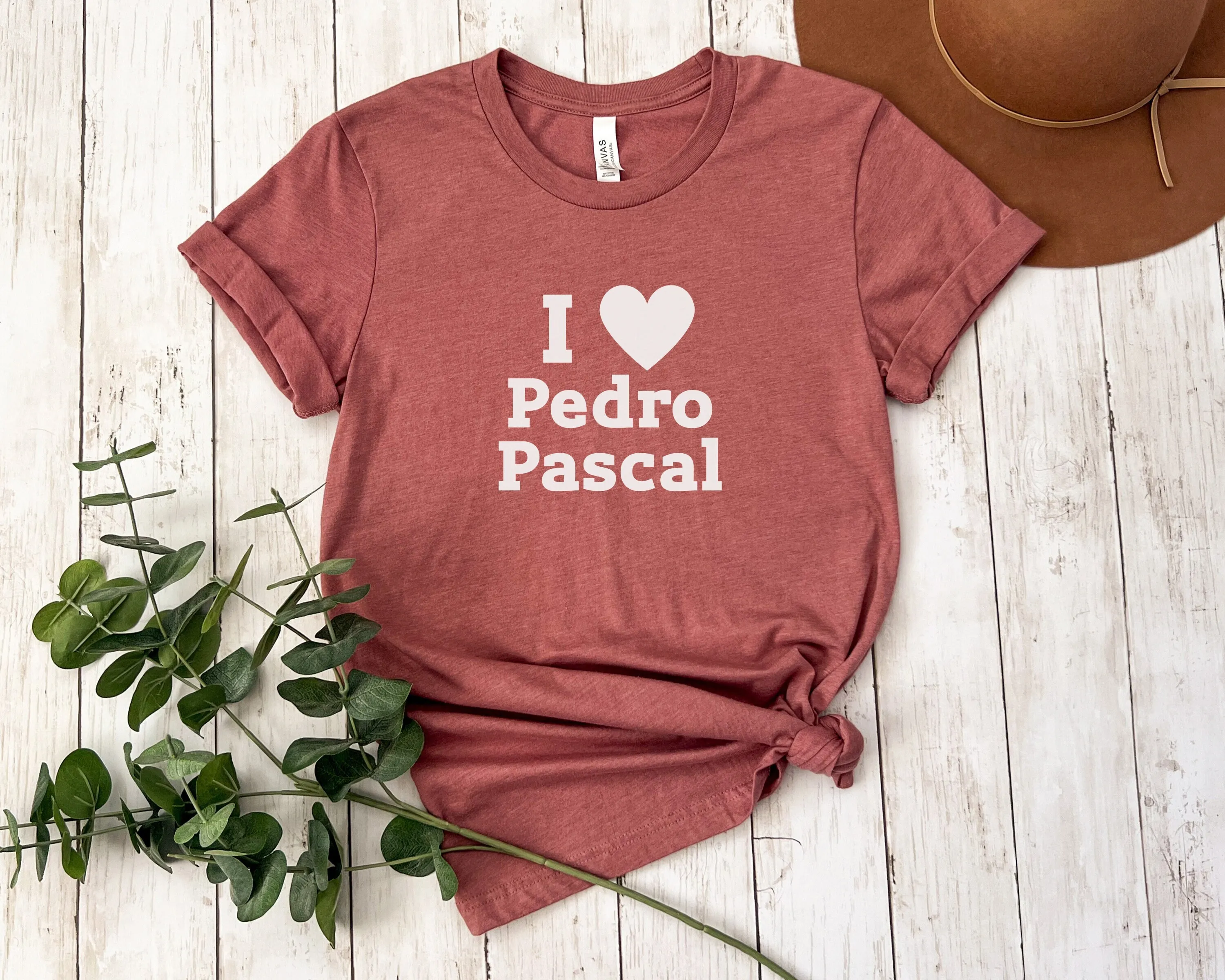 Футболка I Heart Pedro Pascal Movie Funny Film Lover Fan Crush Love