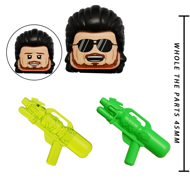 K2120 Американский знаменитый персонаж фильма пляж Лев мини-строительные блоки