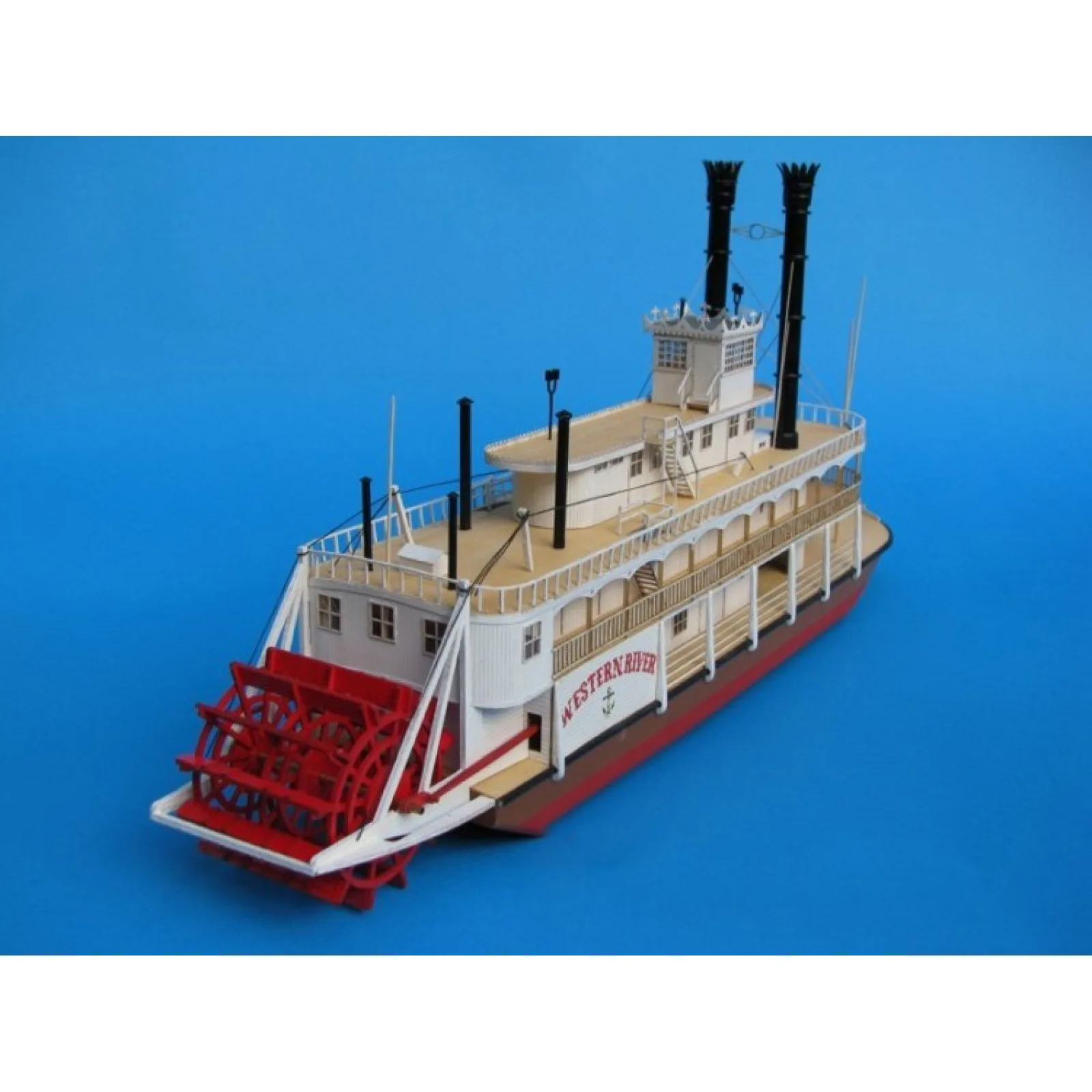 

1:100 Mississippi paddle steamer Animal Sculpture steamboat Papercraft bedroom Living Room handmade DIY Geometric origami model