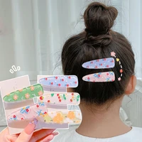 2022 new acrylic hairpin side clip cartoon cute bangs clip korean flower hairpin hair accessories