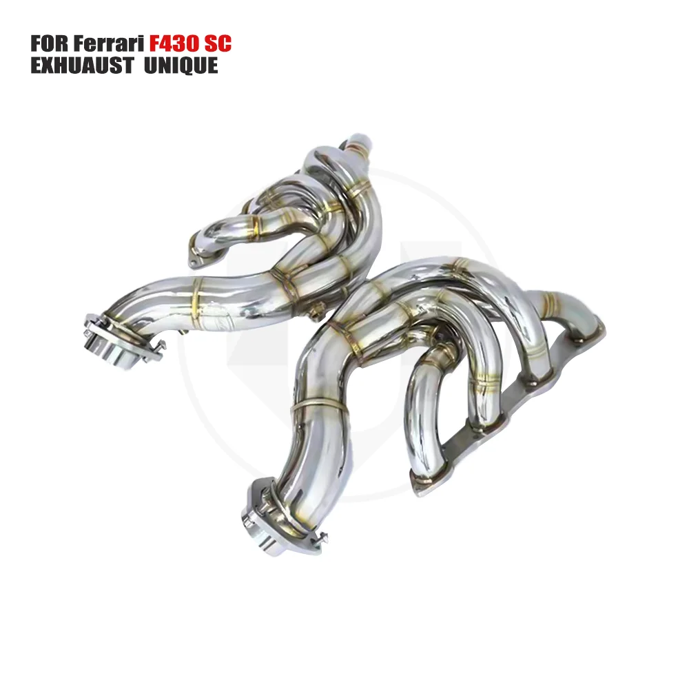 

UNIQUE Exhaust System High Flow Performance Downpipe for Ferrari F430 SC With Heat Shield OPF Middle Pipe