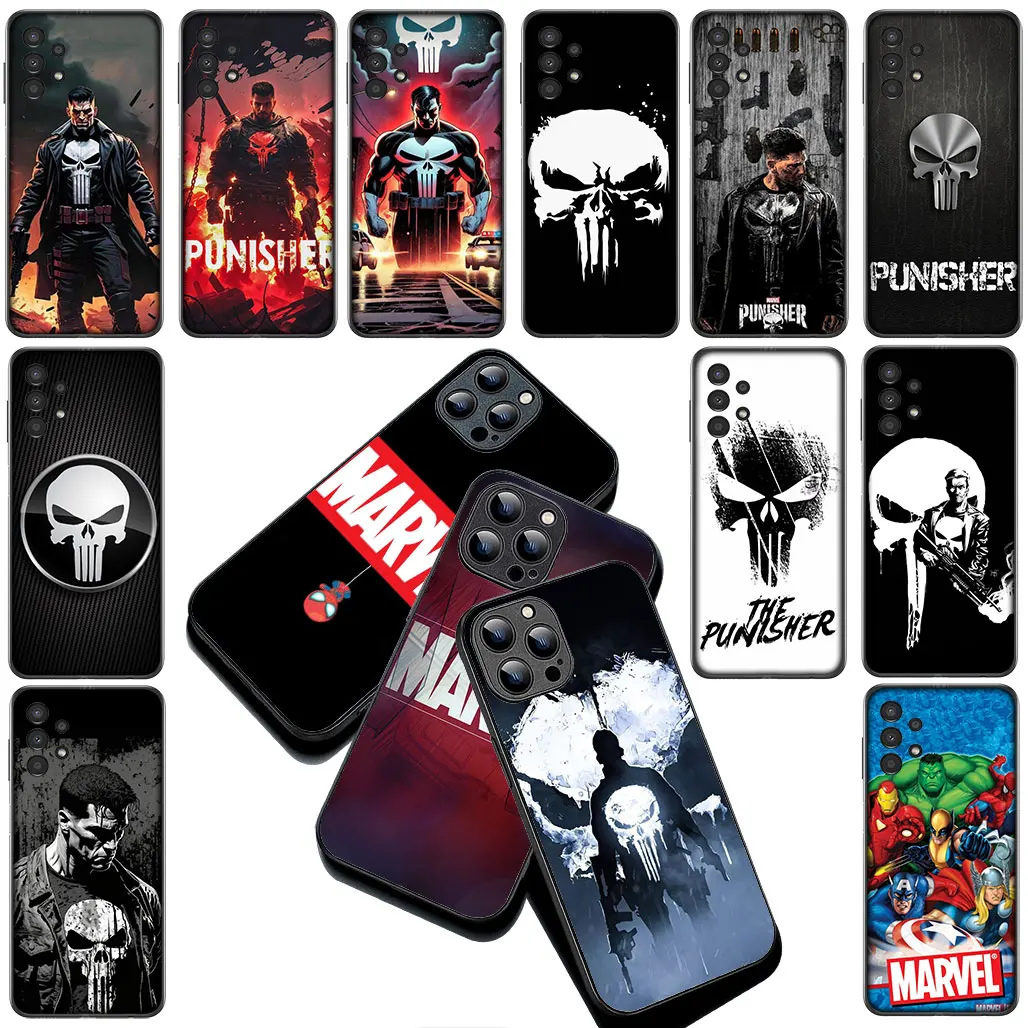 Чехол-накладка с постером и изображением Черепа Punisher Marvel для Apple iPhone 16, 14, 15 Plus, 11 Pro Max, 16E ProMax, 15Plus, 15+, 16+ (art.: 3920d8024f401) - 3920d8024f401