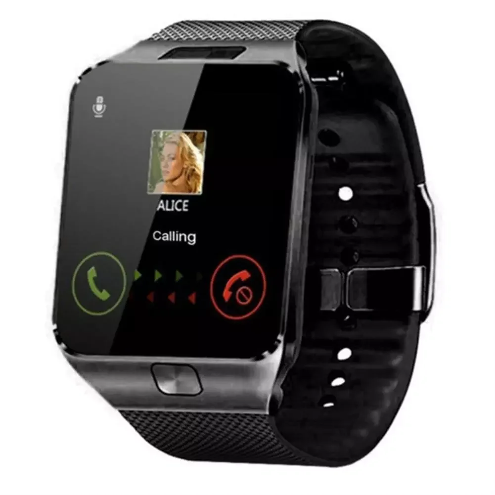

Умные часы DZ09 с цифровым сенсорным экраном, умные часы, браслет с камерой, Bluetooth, наручные часы, трекер с SIM-картой для телефонов iOS, Android