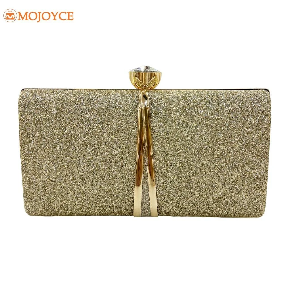 

PU Crossbody Shoulder Bag Fashion Sequined Pouch Sparkly High-Capacity Durable Lightweight Party Gathering Evening Clutch Bag