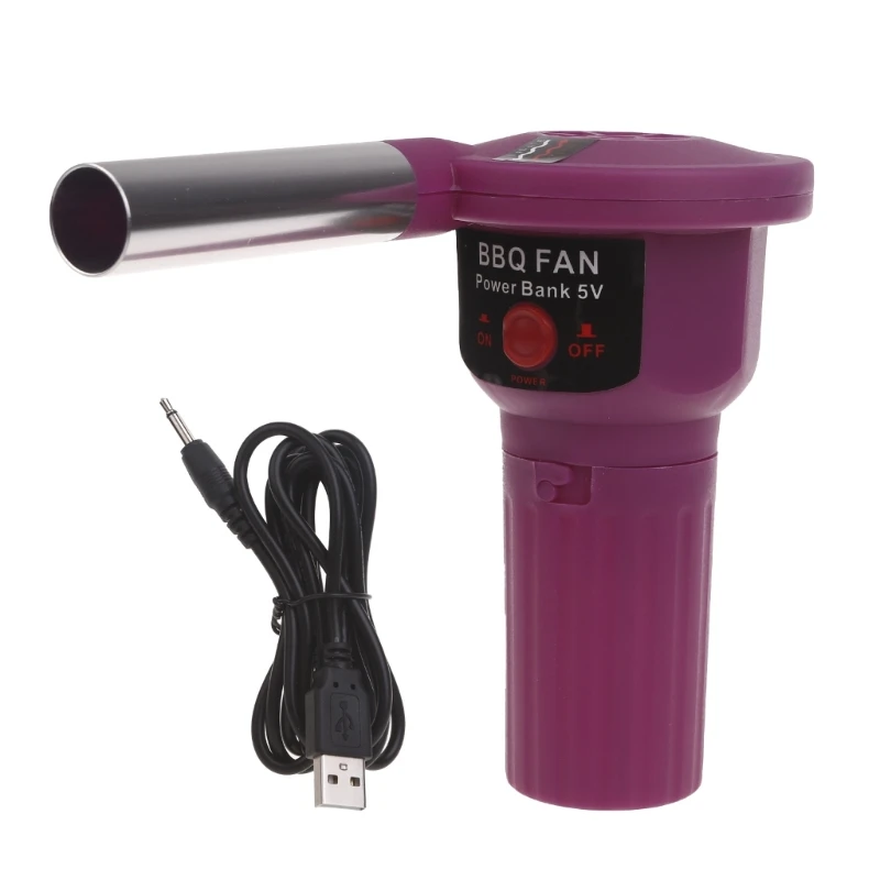 

Воздуходувка для барбекю, легкий портативный портативный вентилятор для барбекю, 5 В, с USB-кабелем, инструменты для пищи у на