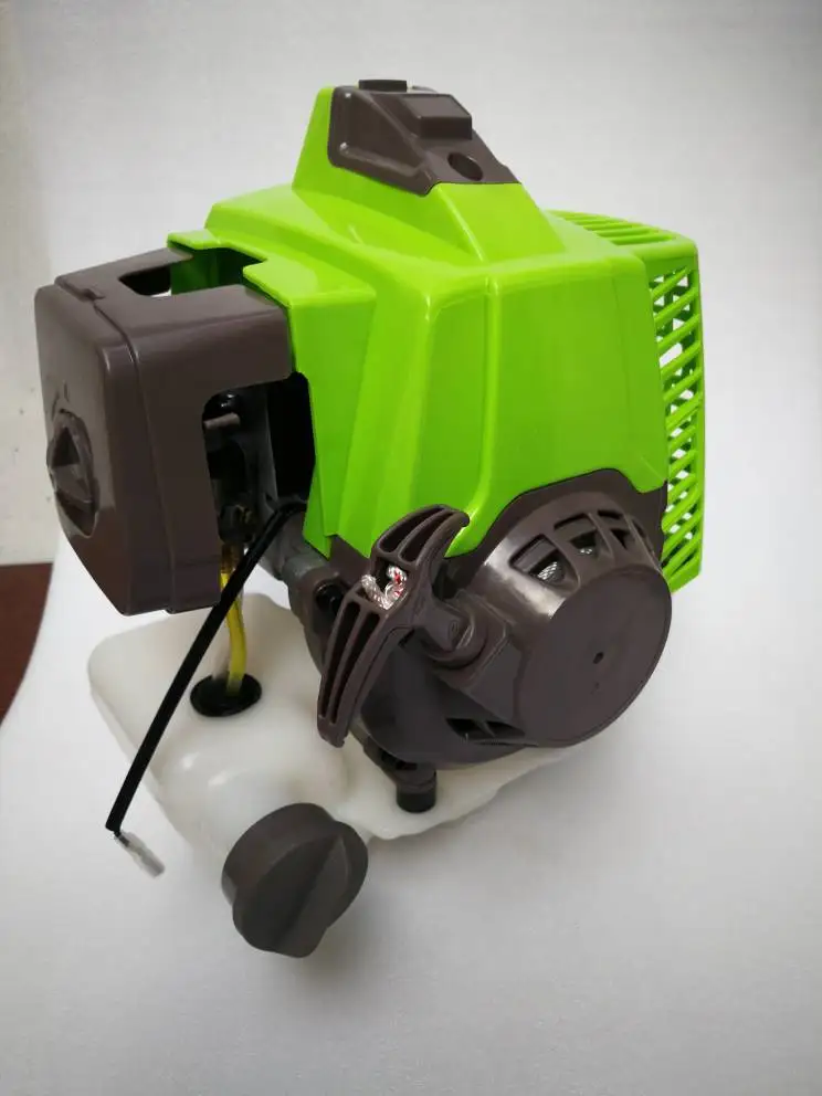 Green Color 63CC Engine 2T Motor Petrol Brush Cutter Auger Scooter Motorbike Hugh Power Not 71cc Metal Protector Chuanye 990A enlarge