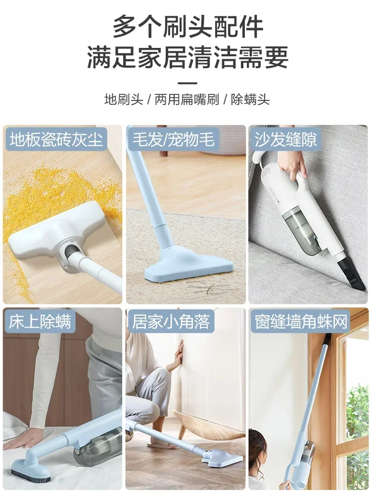 Пылесос бытовой большой всасывающий ручной легкий для удаления клещей в кровати