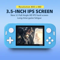 x350 3 5inch ips screen retro video game consoles double joystickers built in 6000games portable mini console with 10 simulators