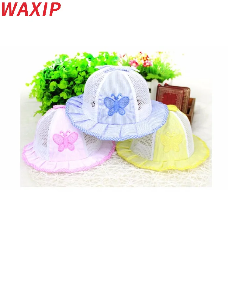 Сетчатая шапка и кепка детские шапки для девочек новорожденных сетчатые Панамы