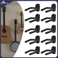 10pcs guitar ukulele violin hanger wall mount stand bass guitar hook strings music instrument accessories protect guitar kit bl