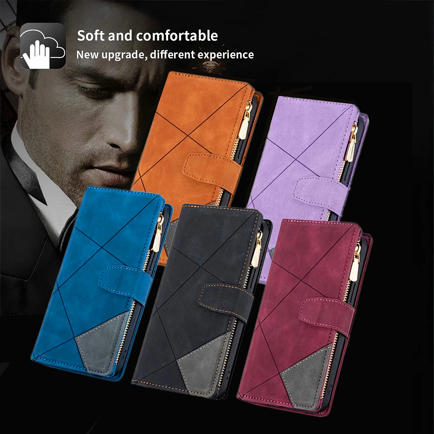 flip leather case for xiaomi mi 11 11t pro lite 11i 10t poco x4 x3 f3 m4 m3 gt nfc 5g 9 cards slot zipper wallet phone bag cover free global shipping