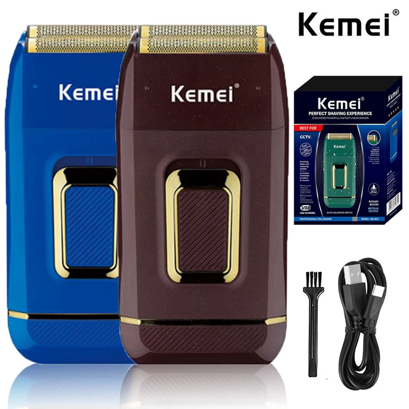 Hair Beard Stubble Facial Electric Razor For Men Bald Head Shaving Tool Machine Rechargeable