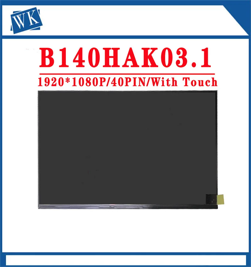 For DELL Latitude 5410 B140HAK03.1 dokunmatik sayısallaştırıcı LED ekranlı dizüstü bilgisayar ekranı matris 1920x1080 40 PIN |