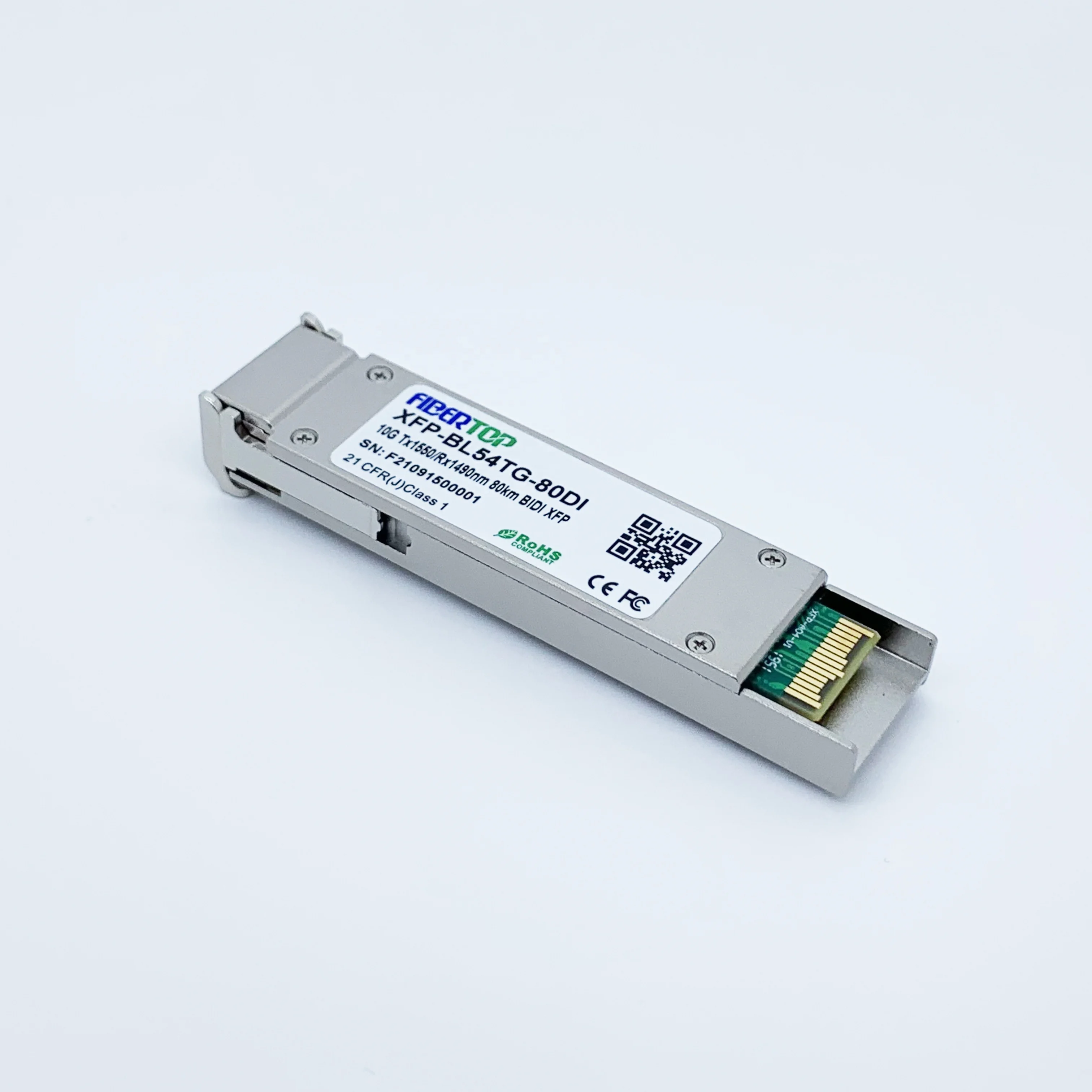 

FIBERTOP 10G XFP bidi 1550 Tx/1490nm Rx 80km optical fibre transceiver