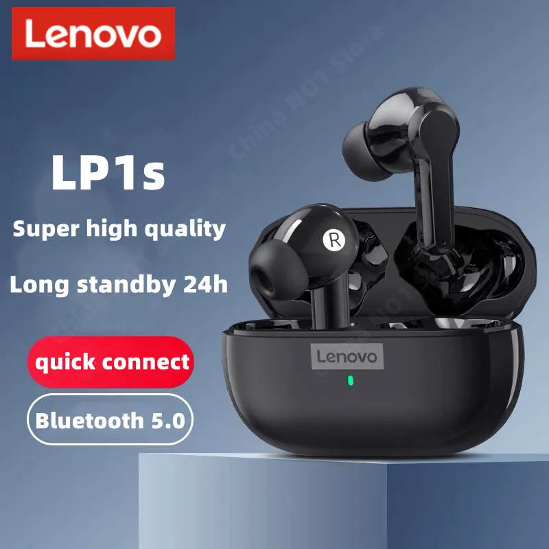 

TWS-наушники Lenovo LP1s с поддержкой Bluetooth 5,0 и микрофоном