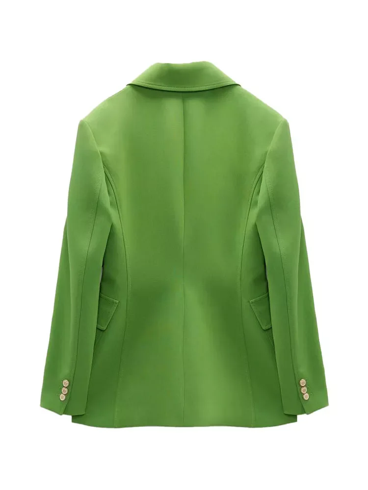 NEW2022 spring jacket 2022 Fashion Single Breasted Slim fit Blazer Coat Long Sleeve Pockets Female Outerwear +trousers suit