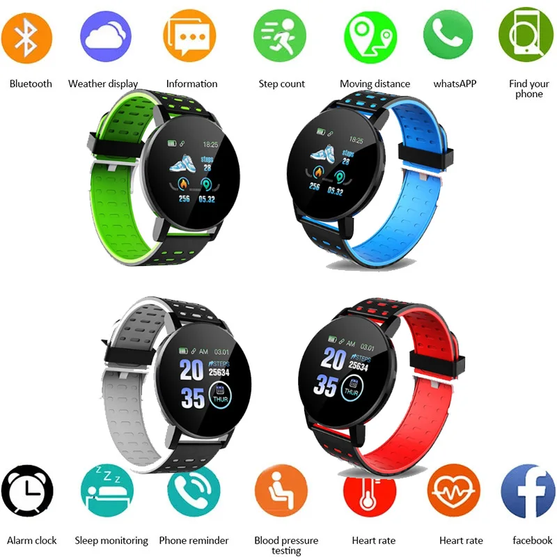 

Smart Watch Heart Rate Bracelet High-Definition Touch-Screen Connected Watch Child Men Women Watch IP67 Waterproof