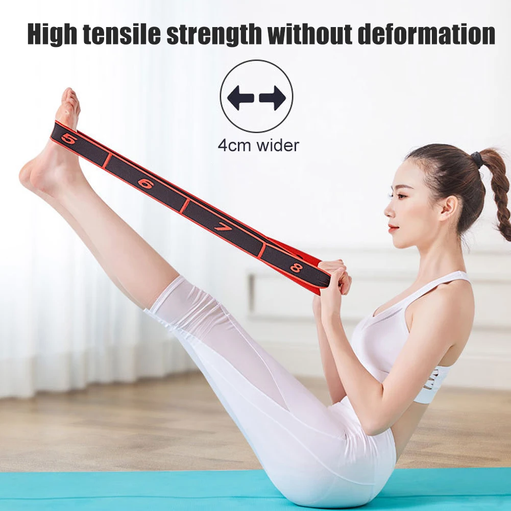 

Эластичная лента для пилатеса, эластичный пояс для упражнений, 8 уровней силы, для формирования тела, для дома, тренажерного зала, йоги, Латин...