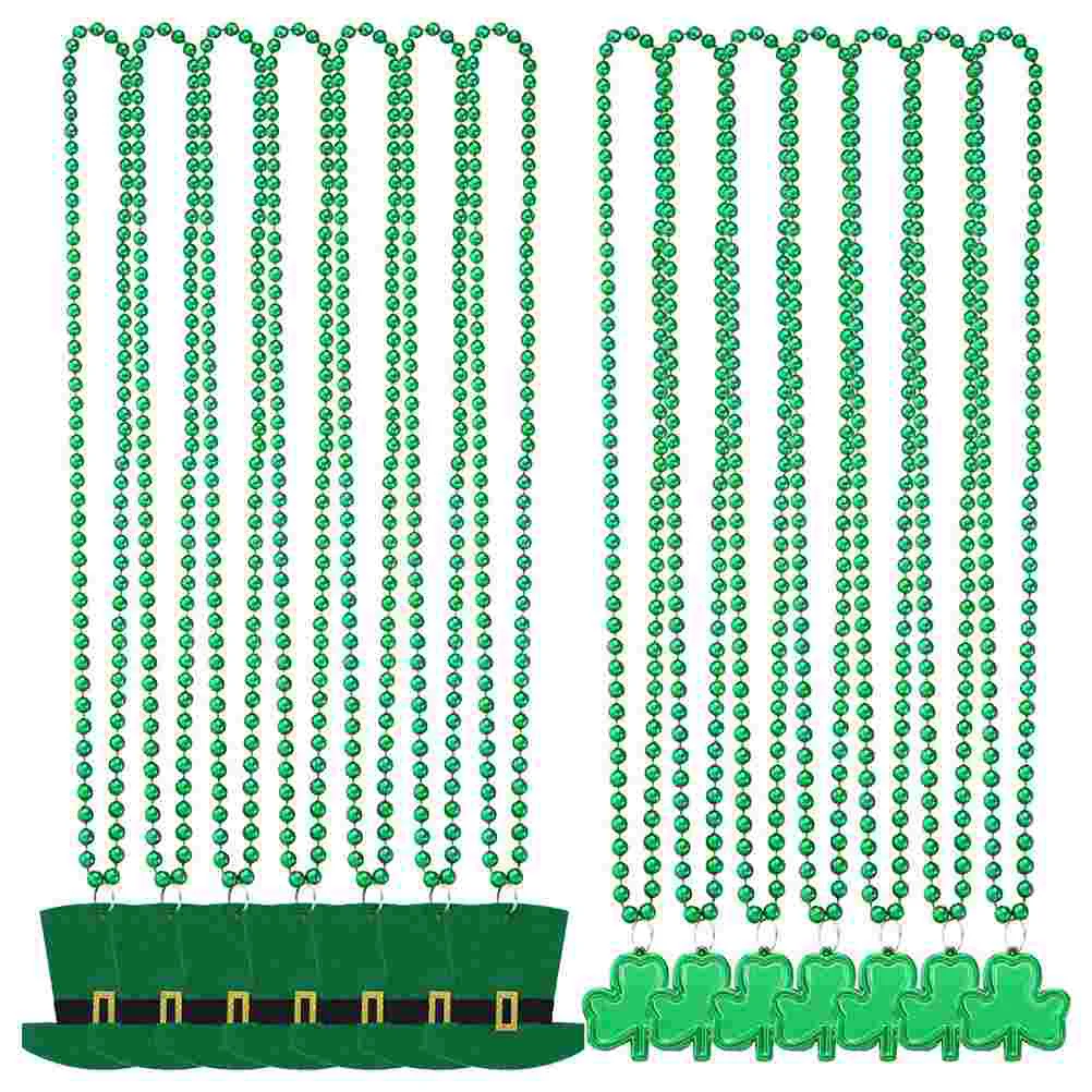 

Necklace Green Leprechaun St Day Shamrock Hatpendant Luck Good Bead Necklaceiesaccessorpatrick Accessories Patricks