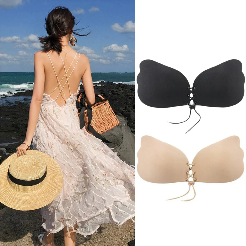 Невидимый бюстгальтер без бретелек на клейкой основе женский сексуальный с