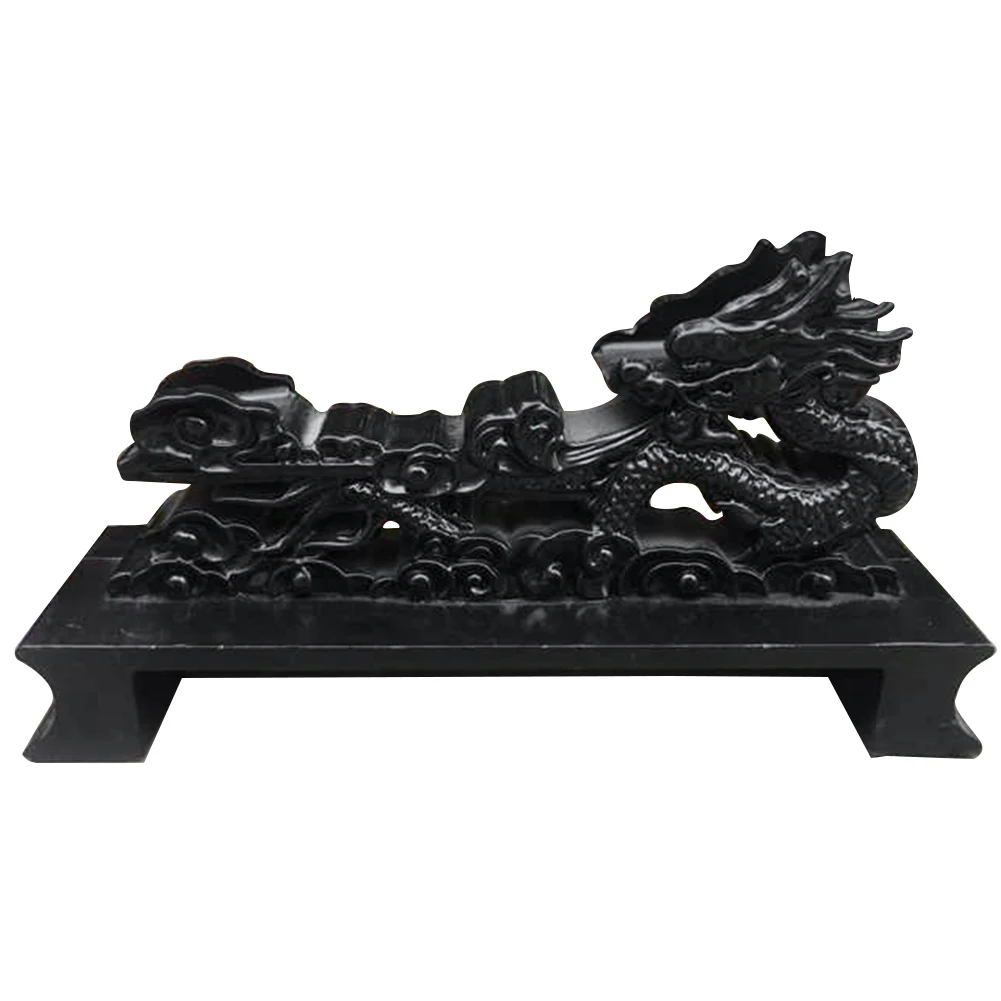 

Item Holder Home Decor Black Gifts Non Folding ABS Rack Craft Durable Desktop Display Stand Delicate Dragon Shaped