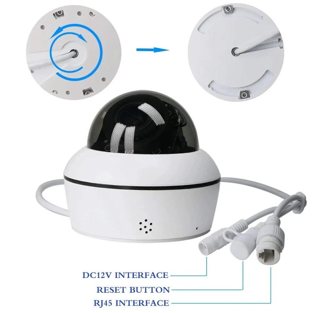 Фото HJT 5MP WIFI IP PTZ Dome камера 5x Автоматический оптический зум 2,7-13,5 мм IP Камера ИК ночного видения Гуманоид Отслеживание TF-карта №2