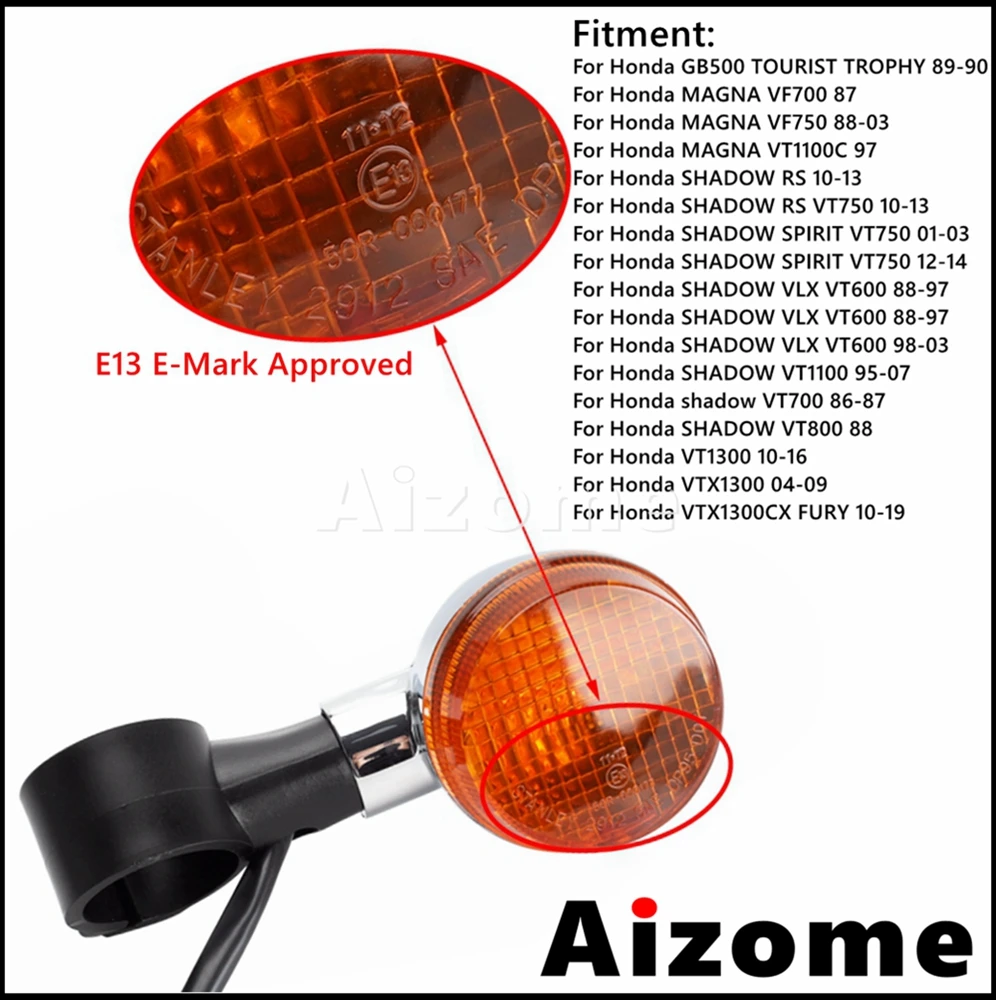 Передний указатель поворота световой индикатор лампа для Honda MAGNA SHADOW VF RS VLX VT 600 750