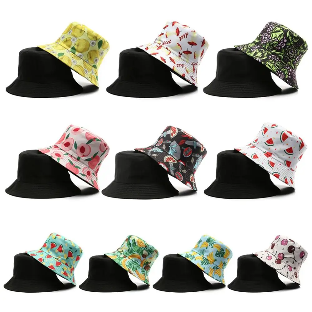 

Двусторонняя Солнцезащитная шляпа с принтом фруктов для пар