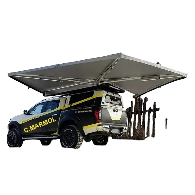 

I New Design Roof Top Tent Car Side 270 Awning Free Standing Poles 270 Degree Awning for Camping