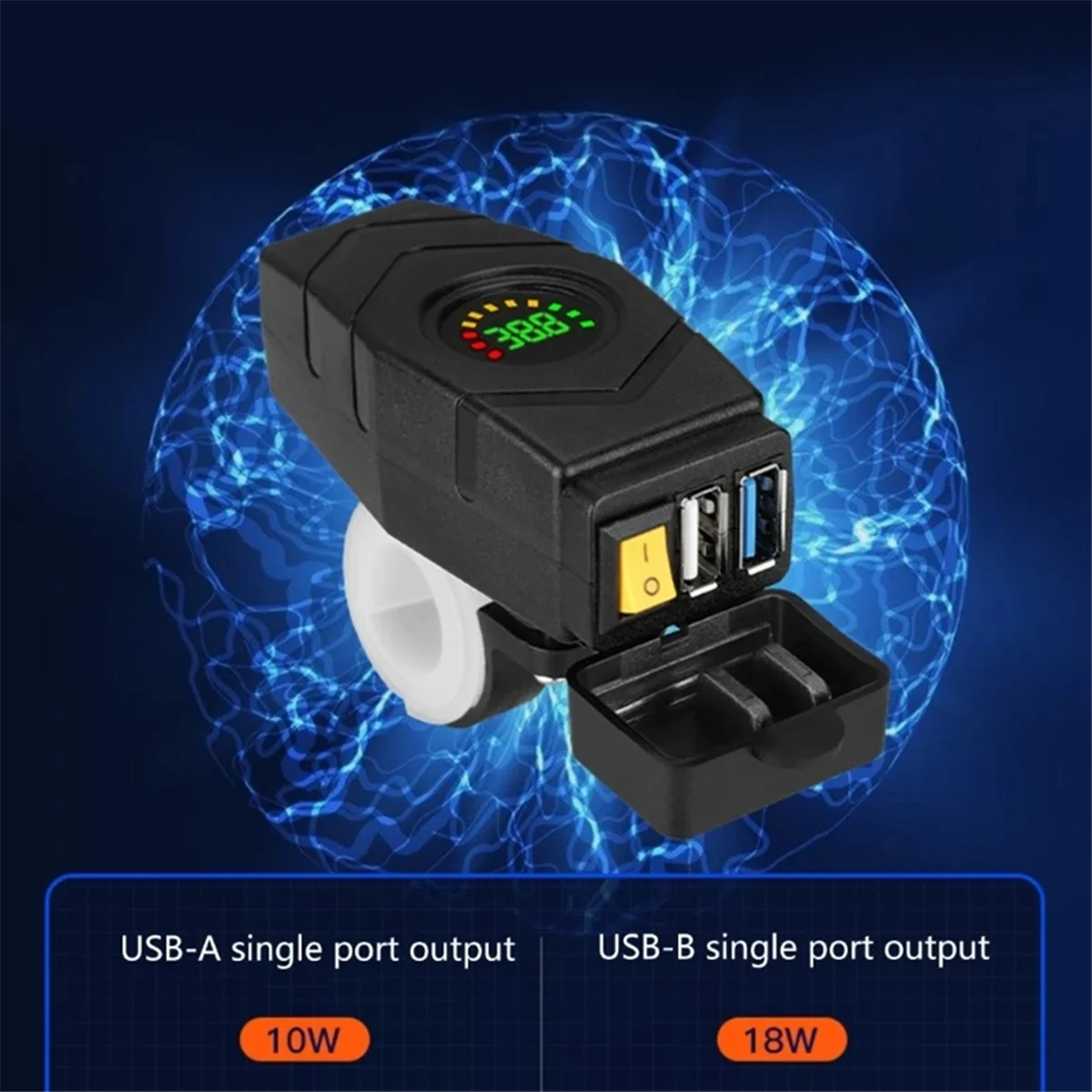 C1FB 20-80 В USB-зарядное устройство для руля электронного велосипеда 24 36 48 60 QC3.0