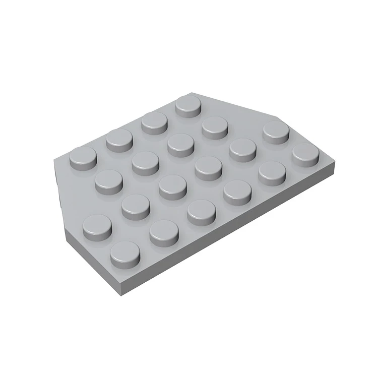 

10 шт. 32059 клиновидная пластина 4x6 разрезанные углы сборные строительные детали кирпичи аксессуары блоки DIY Сменные частицы детская игрушка п...