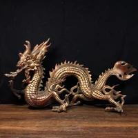 20 tibetan temple collection old bronze cinnabar mud gold chinese dragon lucky dragon ornament town house exorcism