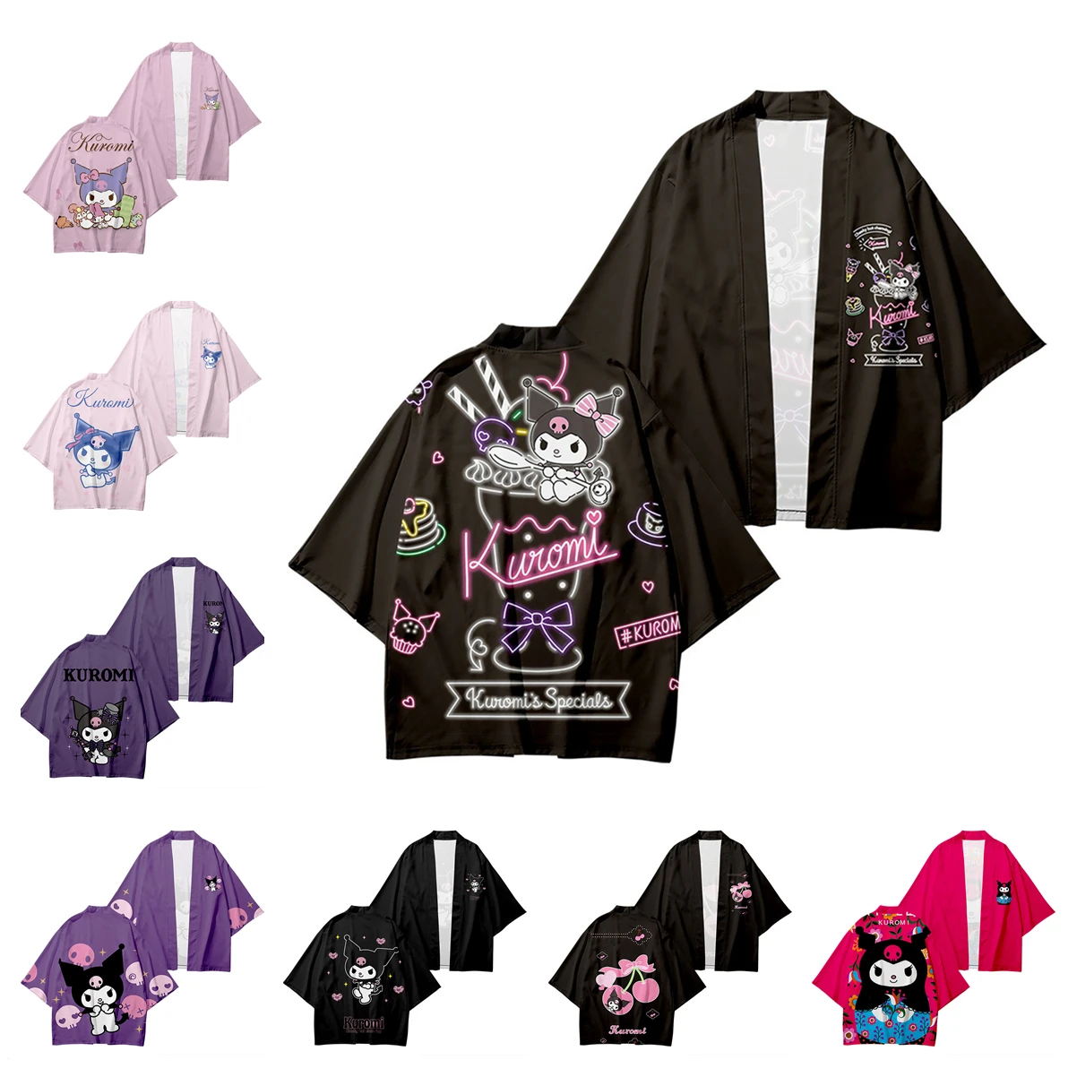 Аниме My Melody Wafuku Please Кимоно Косплей Хаори Куроми Каваи Печать Юката Унисекс