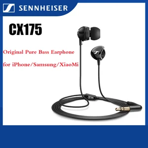 Sennheiser CX175 Stereo Headset Sport Earbuds Noise Reduction Headphone Original Pure Bass Earphone for iPhone/Samsung Sennheiser CX175 Stereo Headset Sport Earbuds Noise Reduction Headphone Original Pure Bass Earphone for iPhone/Samsung