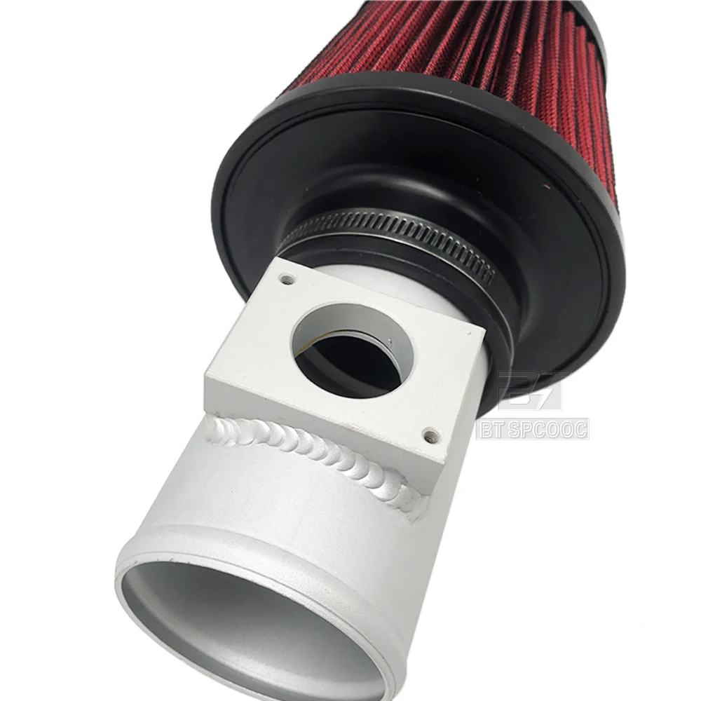 Крутое воздушное всасывание Система серебристой алюминиевой трубы с коническим фильтром для Mitsubishi ASX Lancer Outlander on.