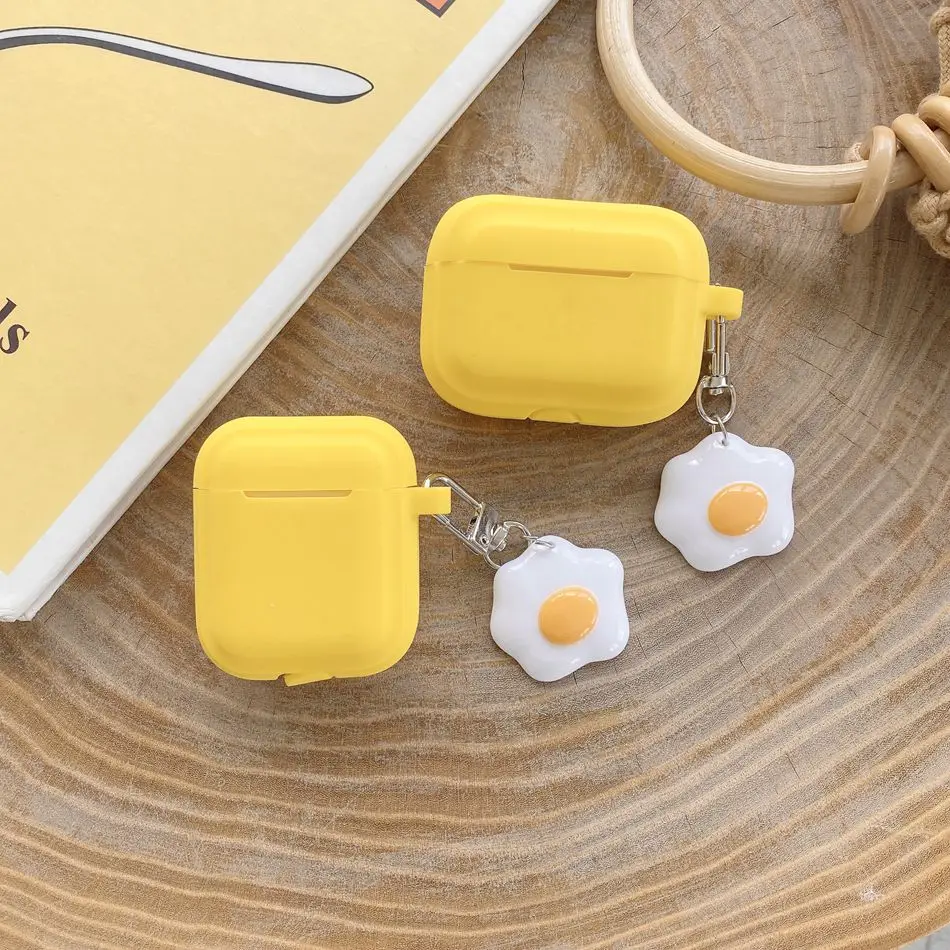 

Чехол для наушников с забавными яйцами для airpods Pro / airpods 2, симпатичный силиконовый защитный чехол для телефона airpod pro / air pods 3